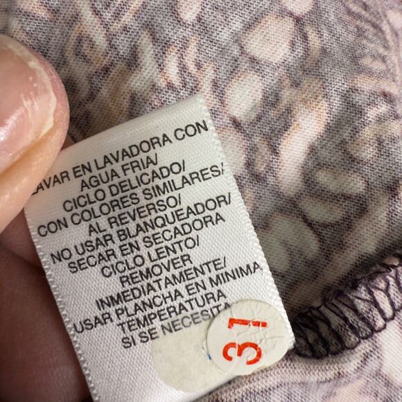 Liz Claiborne Women's Size XL Brown Paisley Print 3/4 Sleeve Blouse #3478 - Picture 3 of 9